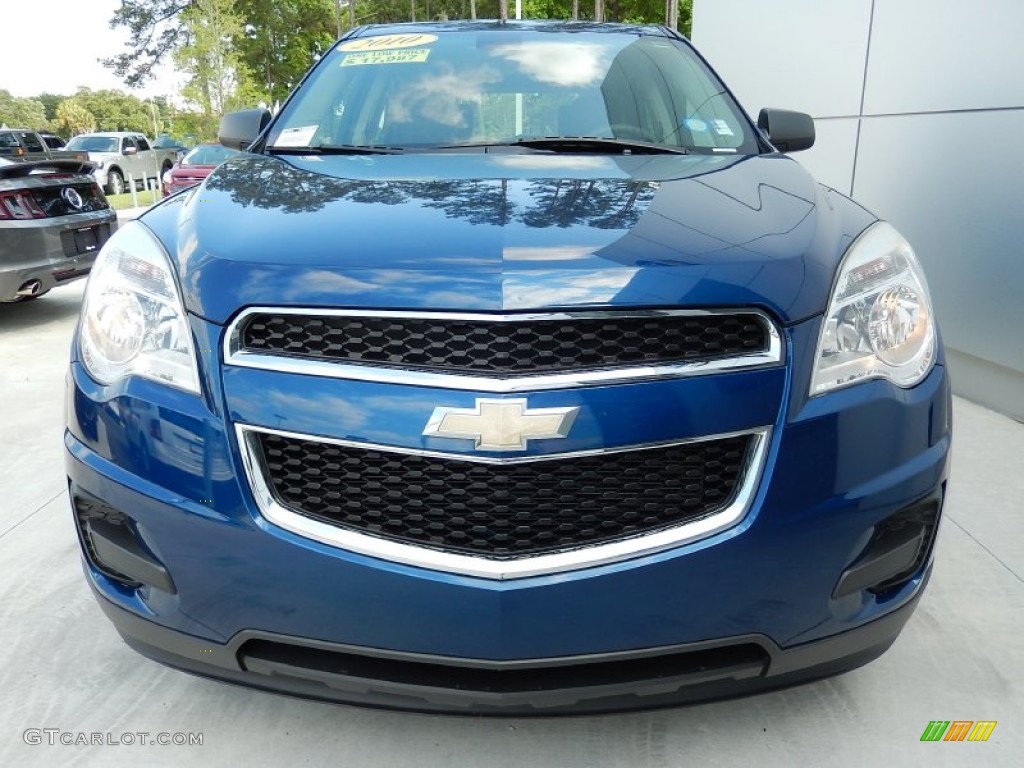 2010 Equinox LS - Navy Blue Metallic / Jet Black/Light Titanium photo #7