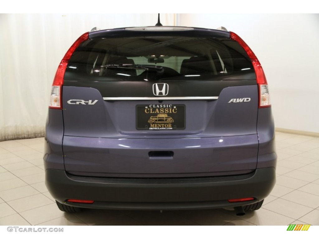 2012 CR-V EX-L 4WD - Twilight Blue Metallic / Gray photo #23