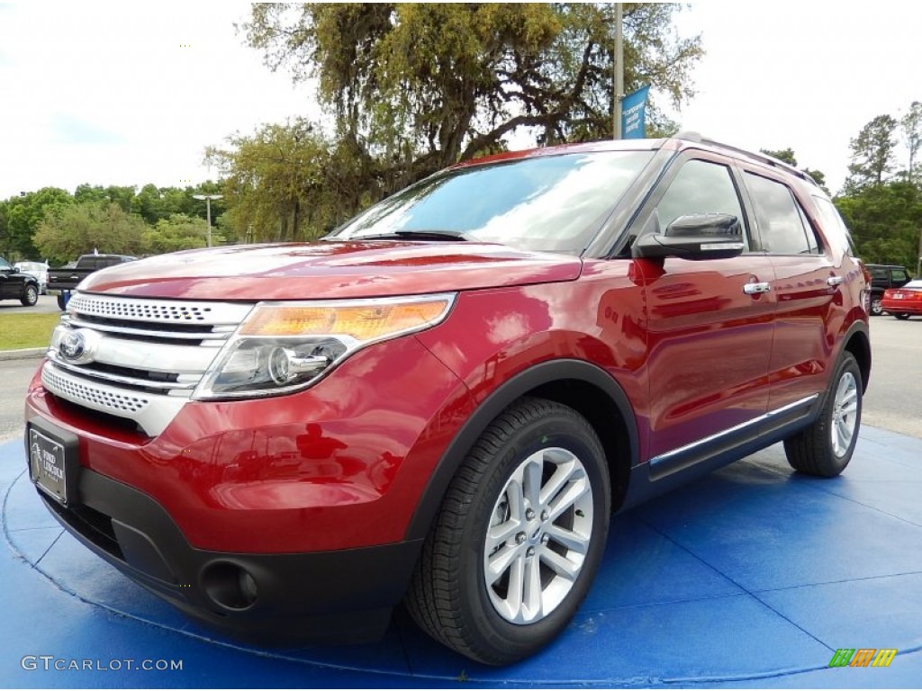 2014 Explorer XLT - Ruby Red / Medium Light Stone photo #1