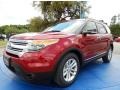 2014 Ruby Red Ford Explorer XLT  photo #1