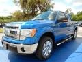2014 Blue Flame Ford F150 XLT SuperCrew  photo #1