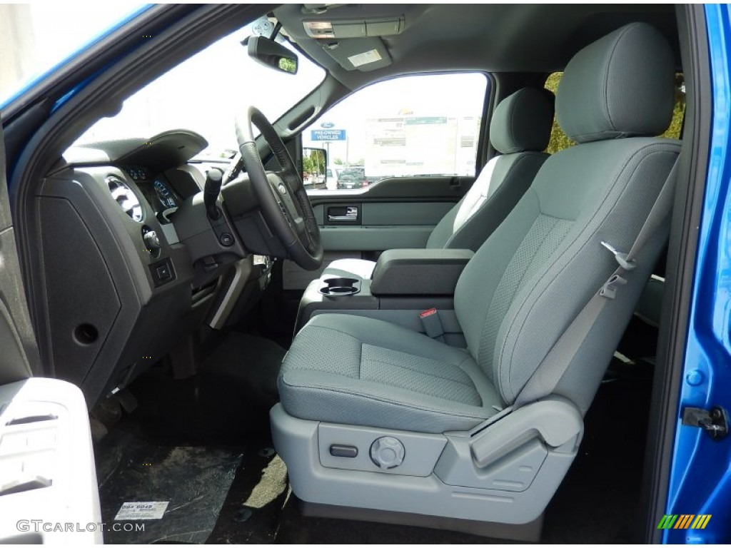 Steel Grey Interior 2014 Ford F150 XLT SuperCrew Photo #92803617