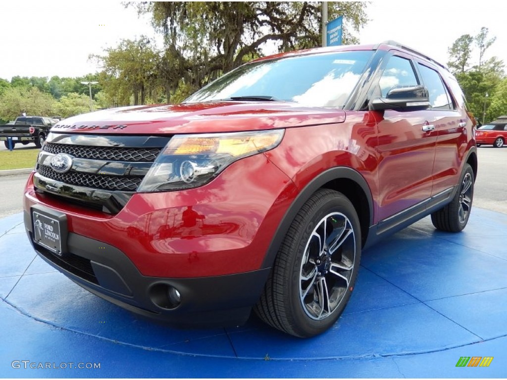 Ruby Red 2014 Ford Explorer Sport 4WD Exterior Photo #92803779