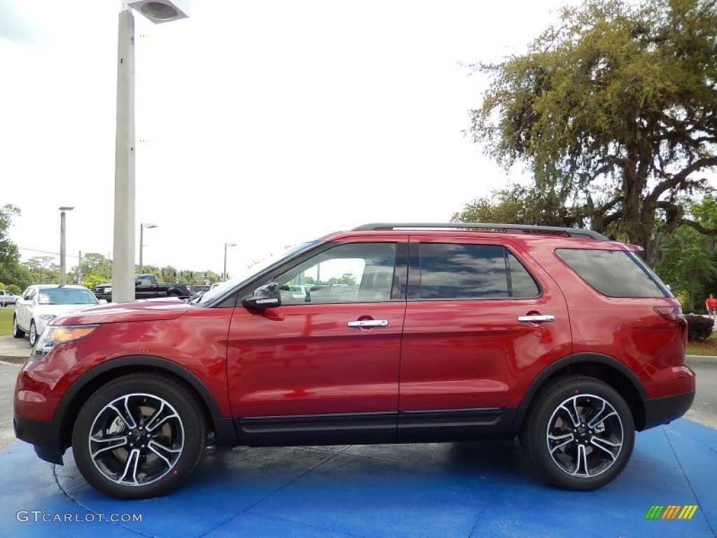Ruby Red 2014 Ford Explorer Sport 4WD Exterior Photo #92803806