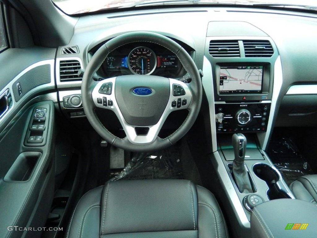 2014 Ford Explorer Sport 4WD Sport Charcoal Black Dashboard Photo #92803969