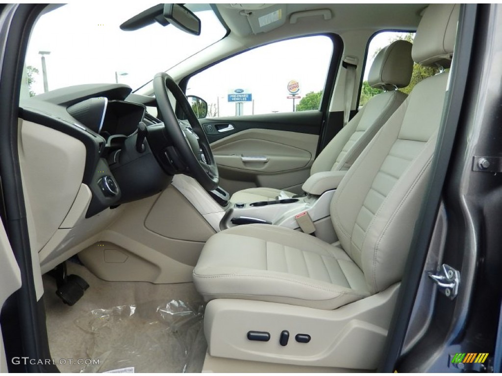 Medium Light Stone Interior 2014 Ford C-Max Energi Photo #92804202