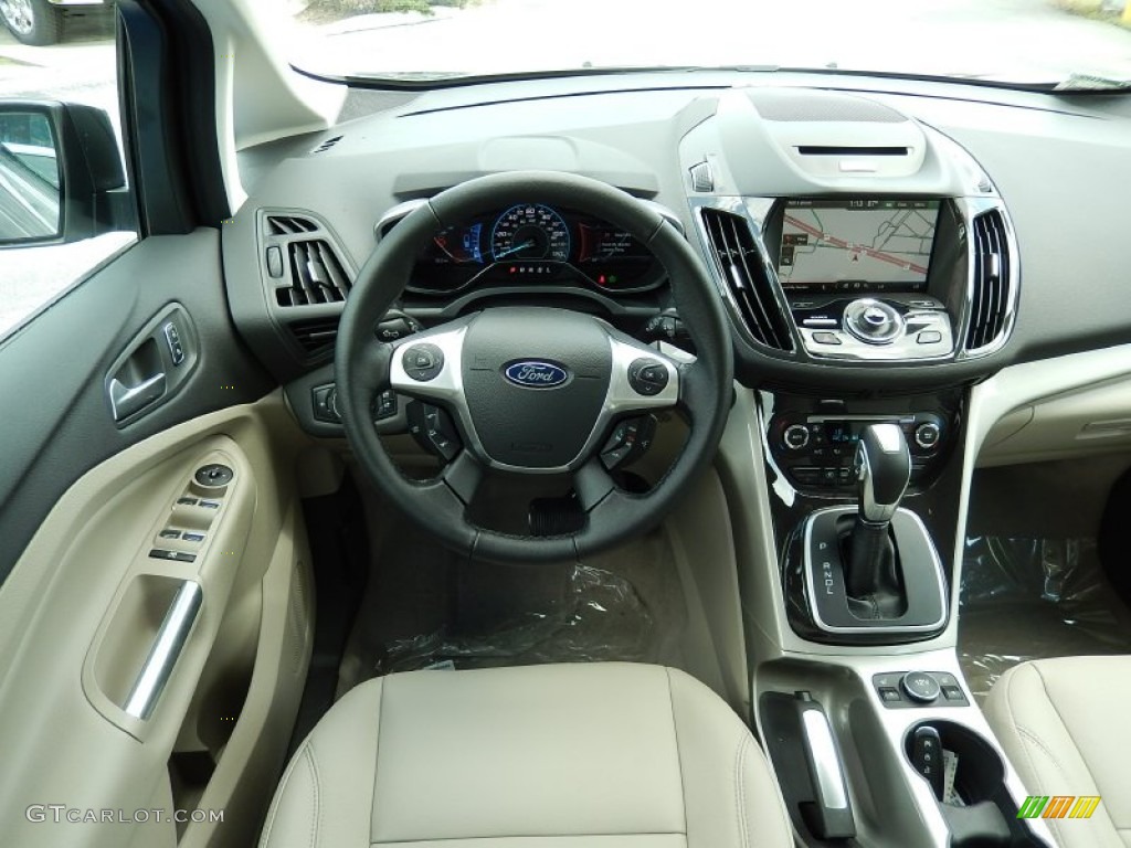 2014 Ford C-Max Energi Medium Light Stone Dashboard Photo #92804250