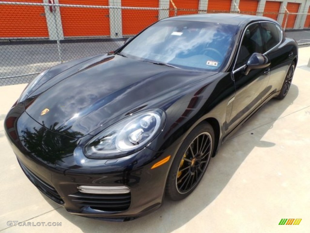 Black 2014 Porsche Panamera Turbo S Executive Exterior Photo #92806017