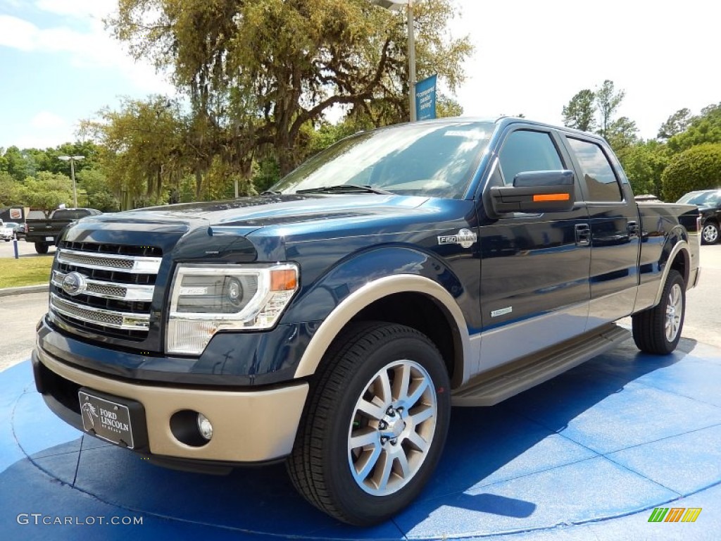 2014 F150 King Ranch SuperCrew - Blue Jeans / King Ranch Chaparral/Pale Adobe photo #1