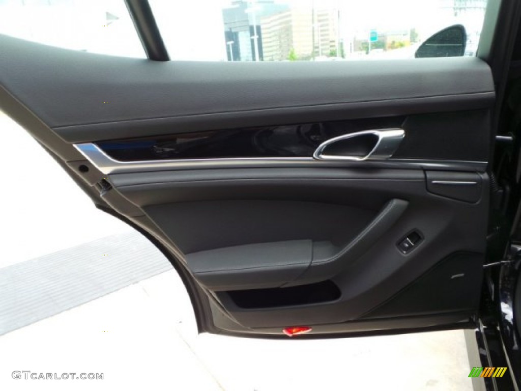 2014 Porsche Panamera S Black Door Panel Photo #92807298