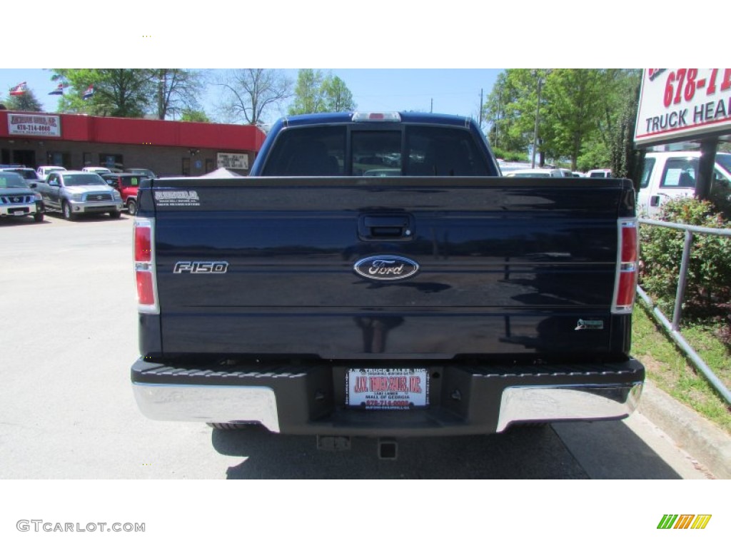 2010 F150 Lariat SuperCrew - Dark Blue Pearl Metallic / Tan photo #6
