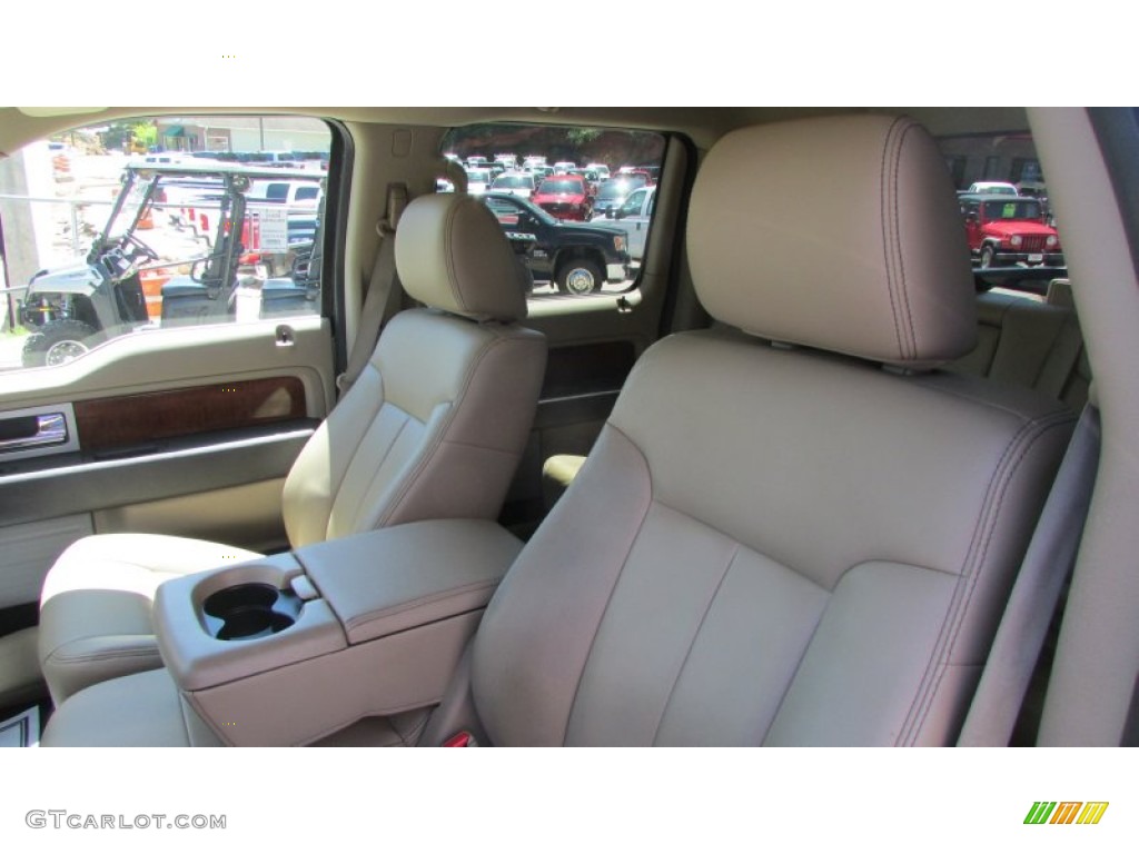 2010 F150 Lariat SuperCrew - Dark Blue Pearl Metallic / Tan photo #17