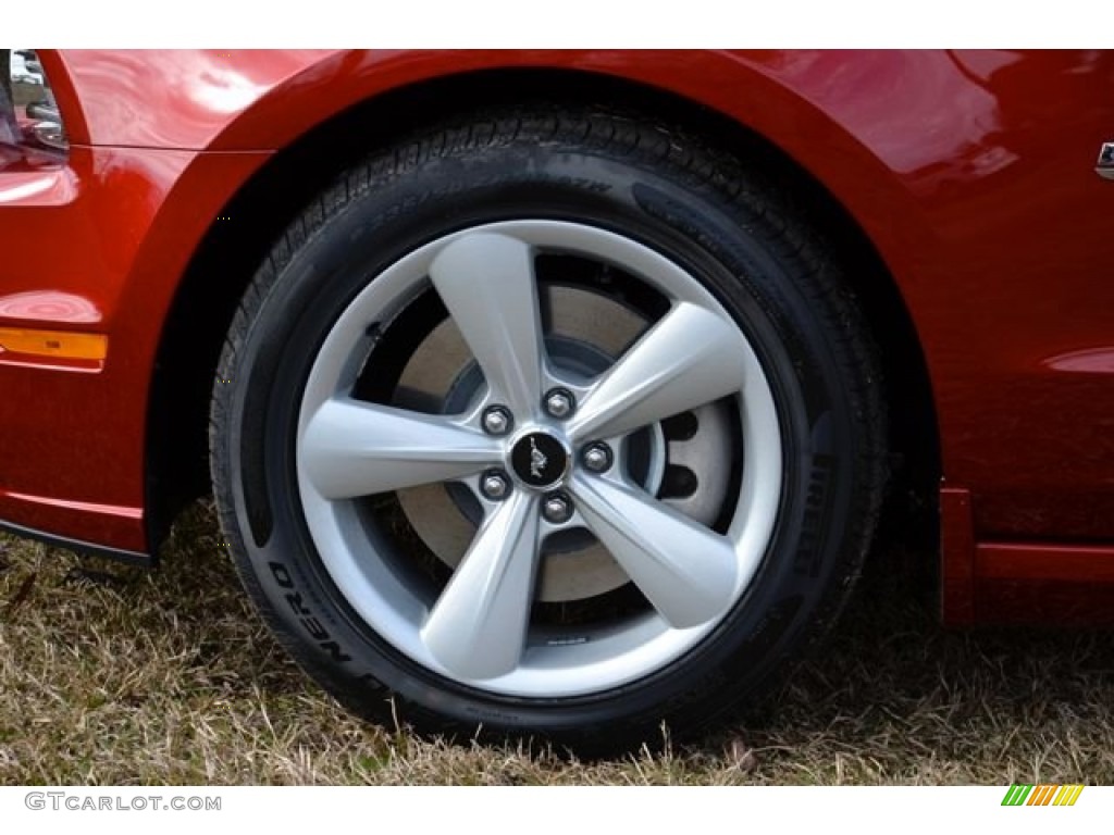 2014 Mustang GT Premium Coupe - Ruby Red / Charcoal Black photo #9