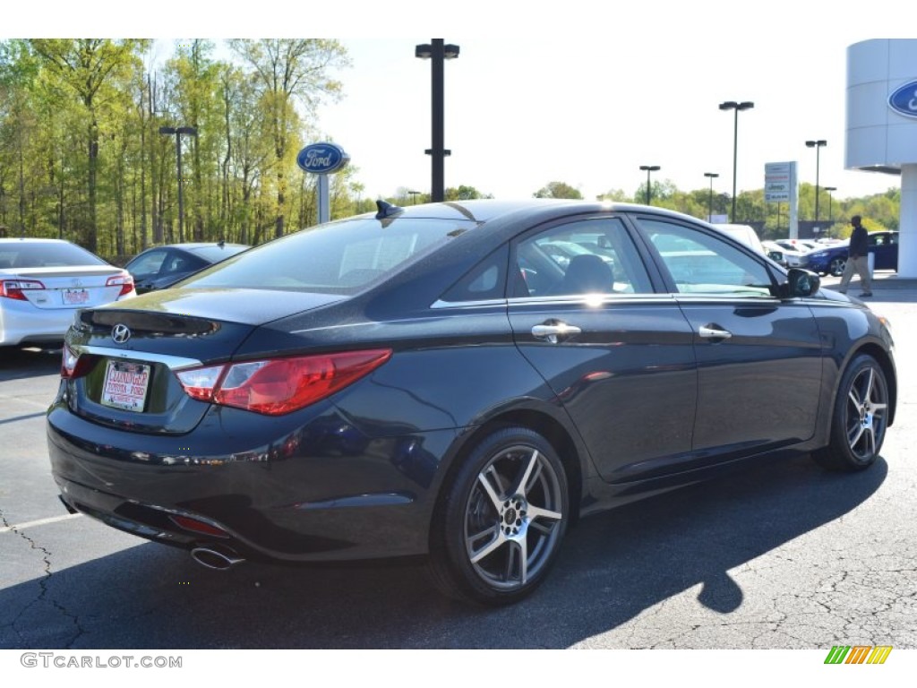 2011 Sonata SE - Pacific Blue Pearl / Gray photo #4