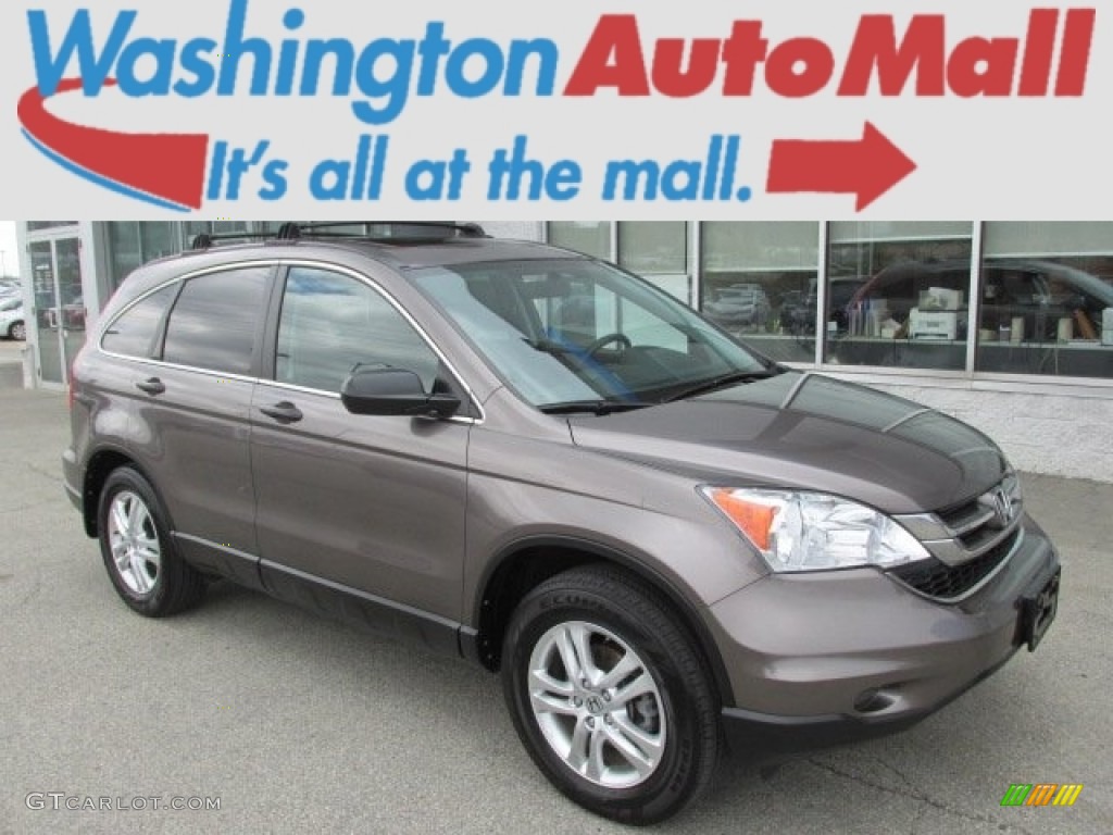 2010 CR-V EX AWD - Urban Titanium Metallic / Black photo #1