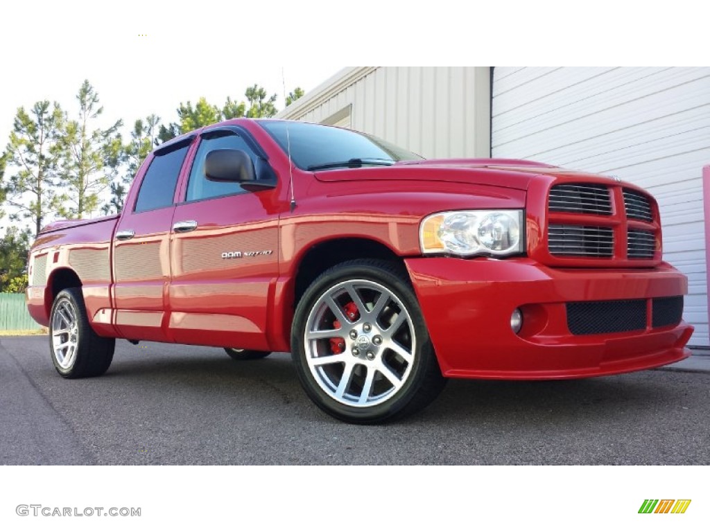 Flame Red 2005 Dodge Ram 1500 SRT-10 Quad Cab Exterior Photo #92815104