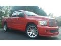 2005 Flame Red Dodge Ram 1500 SRT-10 Quad Cab  photo #34