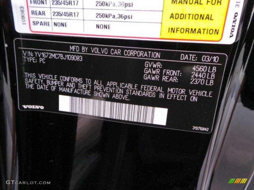 2011 C70 T5 - Black / Soverign Hide Calcite Leather/Off Black photo #25