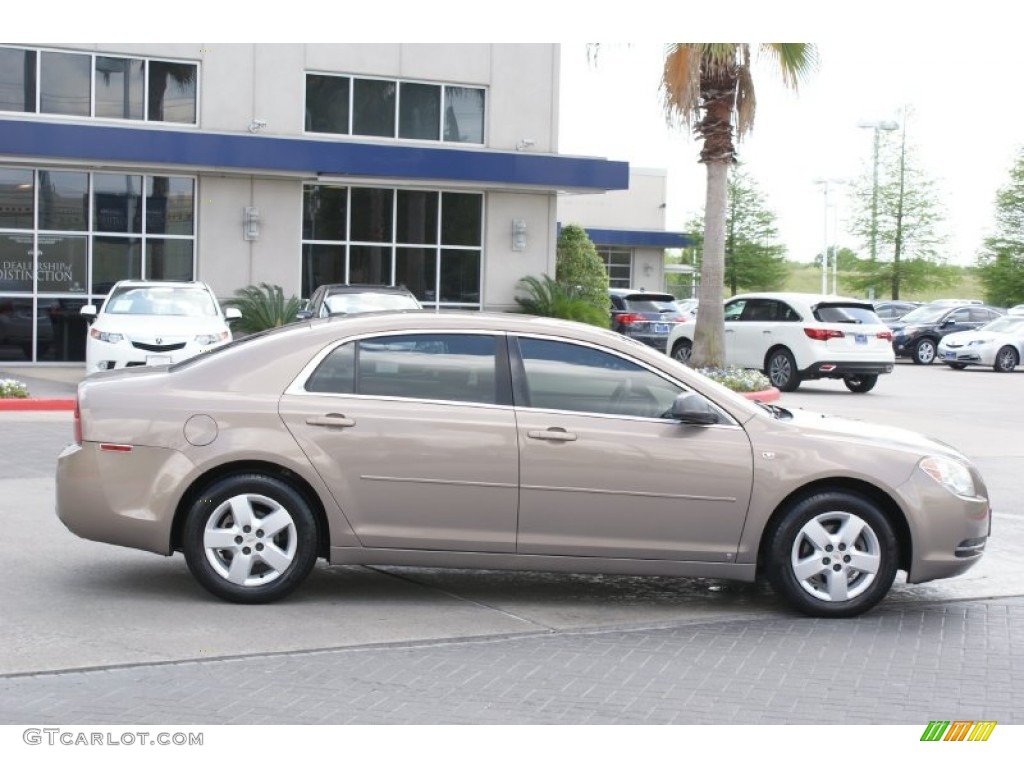 2008 Malibu LS Sedan - Amber Bronze Metallic / Cocoa/Cashmere Beige photo #7
