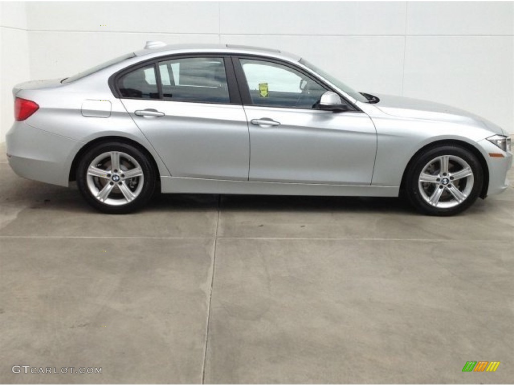 2014 3 Series 328i Sedan - Glacier Silver Metallic / Black photo #2