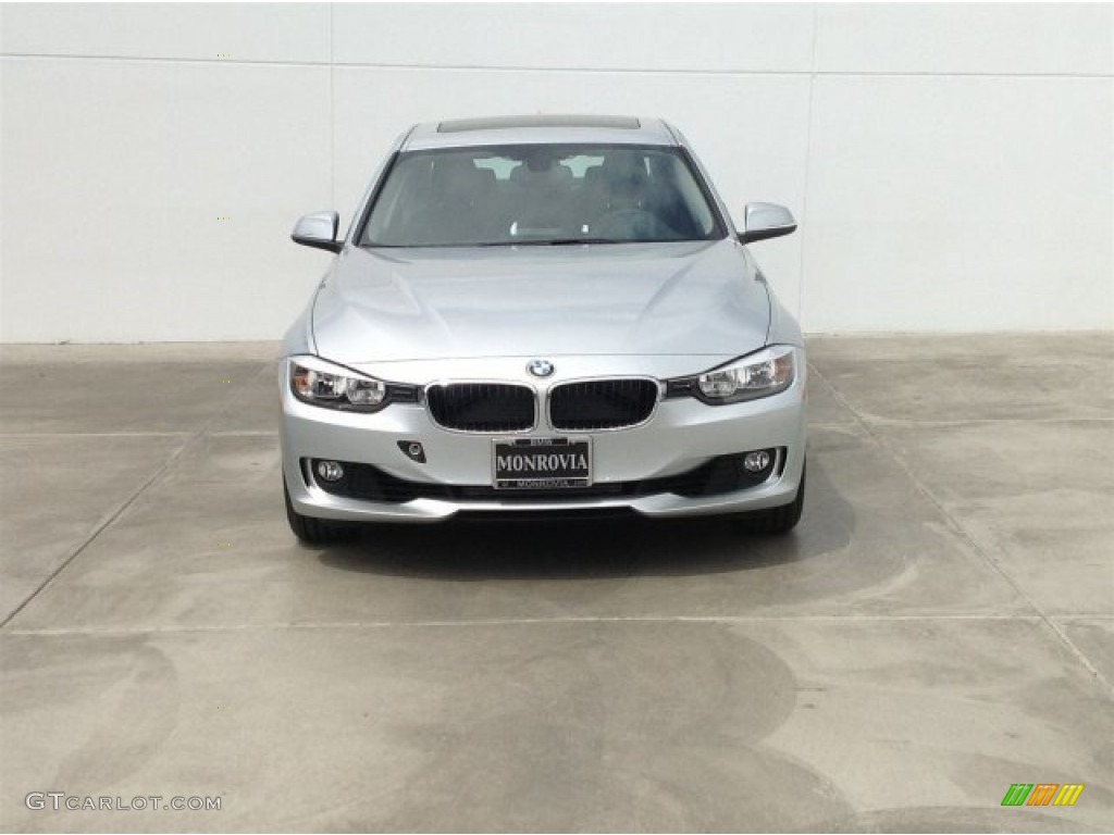 2014 3 Series 328i Sedan - Glacier Silver Metallic / Black photo #3