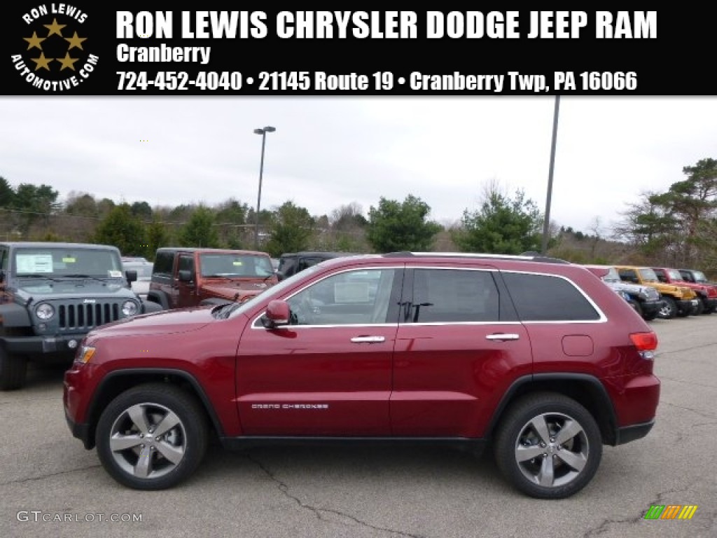 2014 Grand Cherokee Limited 4x4 - Deep Cherry Red Crystal Pearl / New Zealand Black/Light Frost photo #1