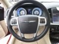 Black/Light Frost Beige Steering Wheel Photo for 2012 Chrysler 300 #92820768