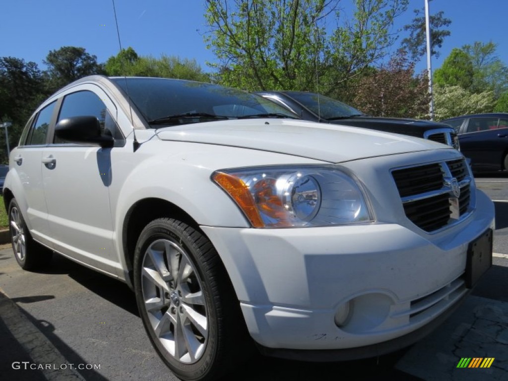 2012 Caliber SXT Plus - Bright White / Dark Slate Gray photo #4