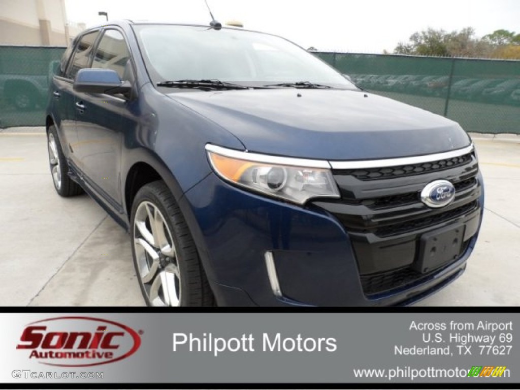 2012 Edge Sport - Dark Blue Pearl Metallic / Charcoal Black/Silver Smoke Metallic photo #1