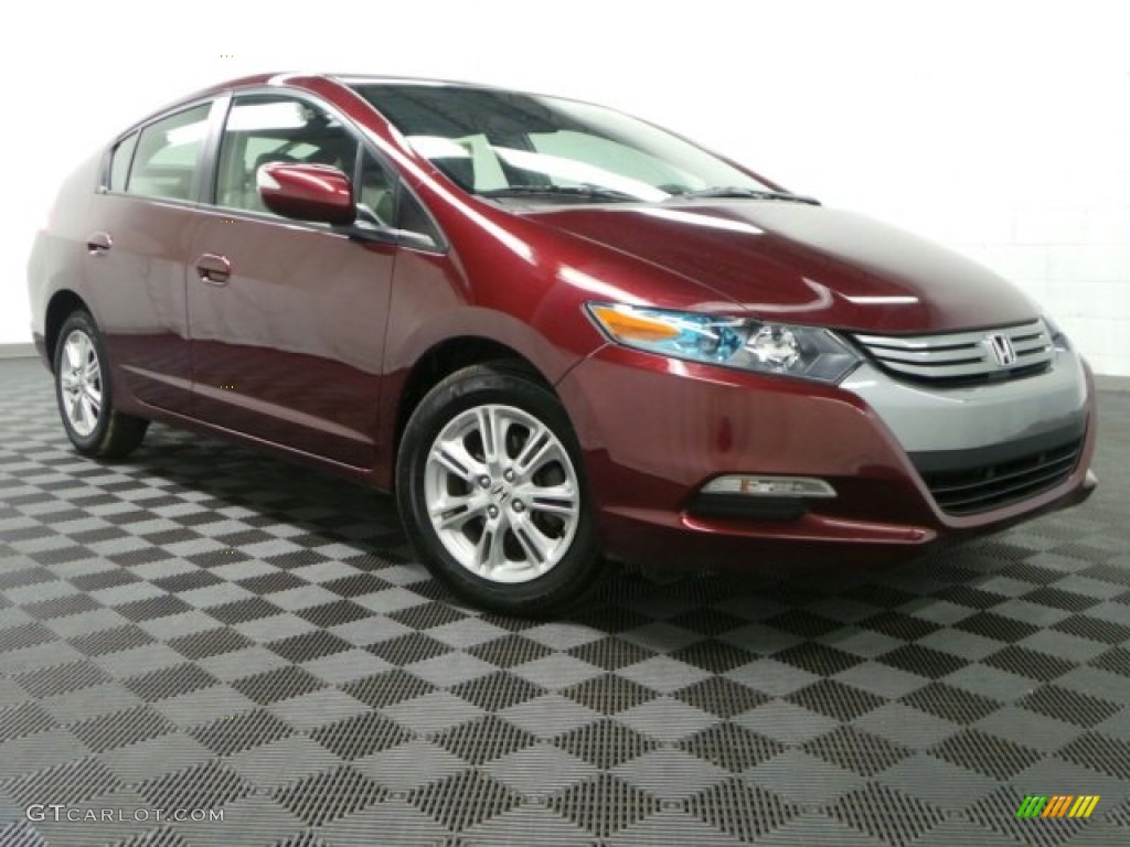 2011 Insight Hybrid EX - Crimson Red Pearl / Gray photo #1