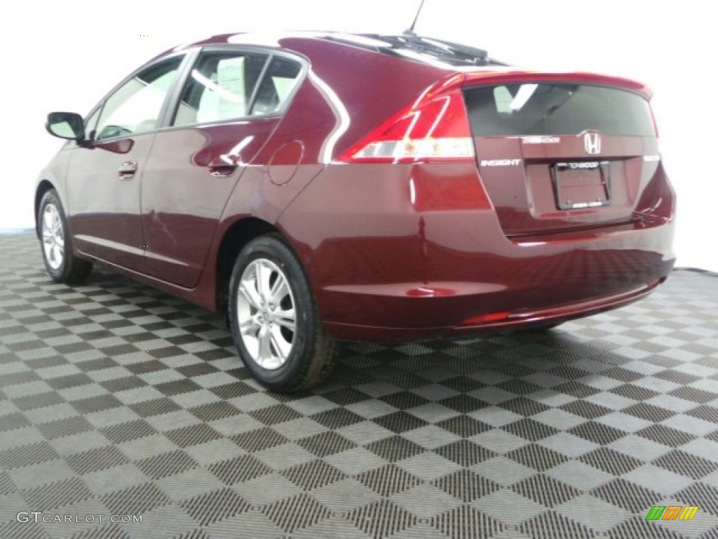 2011 Insight Hybrid EX - Crimson Red Pearl / Gray photo #4