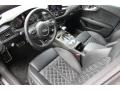 Black Valcona leather with diamond stitching Interior Photo for 2013 Audi S7 #92823748