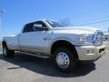 Bright White - 3500 Laramie Longhorn Crew Cab 4x4 Dually Photo No. 4