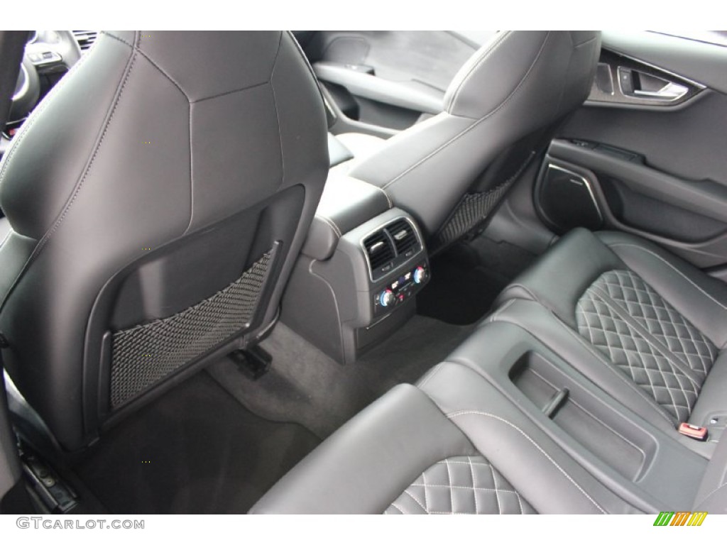 Black Valcona leather with diamond stitching Interior 2013 Audi S7 4.0 TFSI quattro Photo #92824272