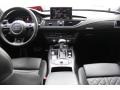 Black Valcona leather with diamond stitching Dashboard Photo for 2013 Audi S7 #92824311
