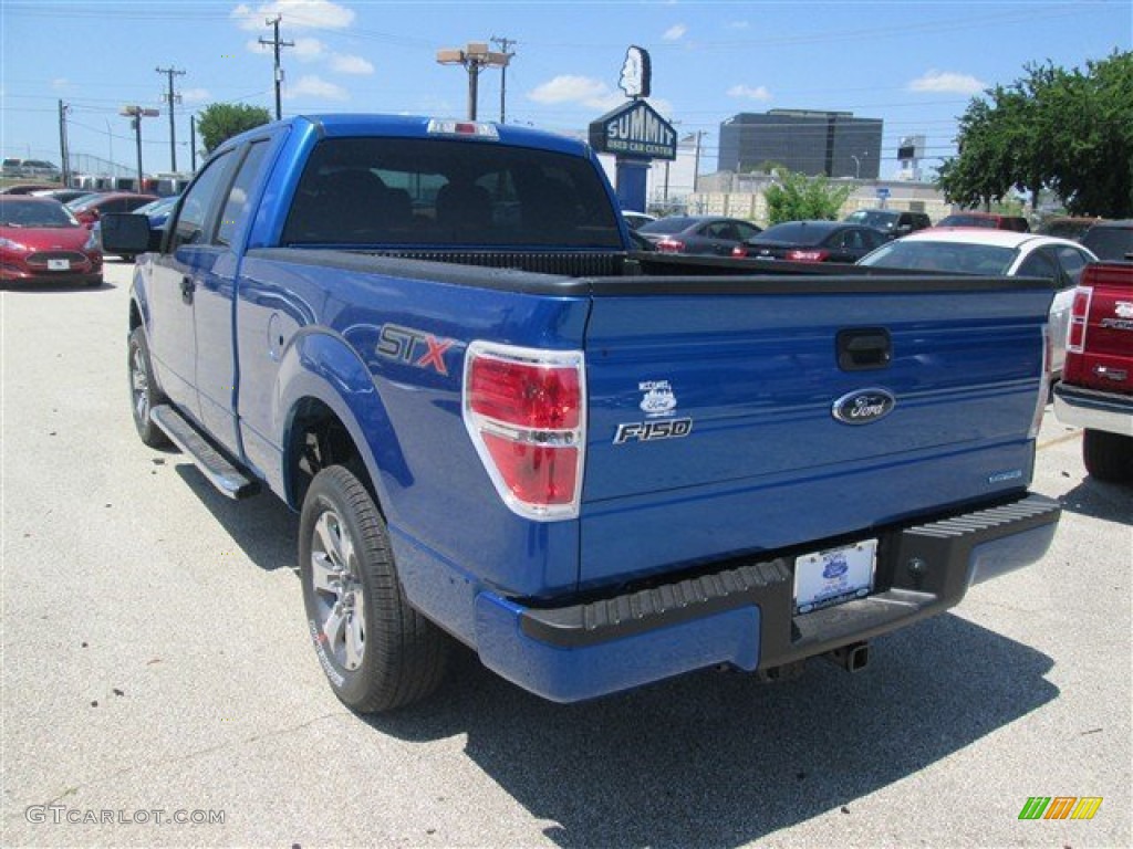 2014 F150 STX SuperCab - Blue Flame / Steel Grey photo #5