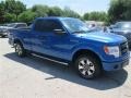 2014 Blue Flame Ford F150 STX SuperCab  photo #9