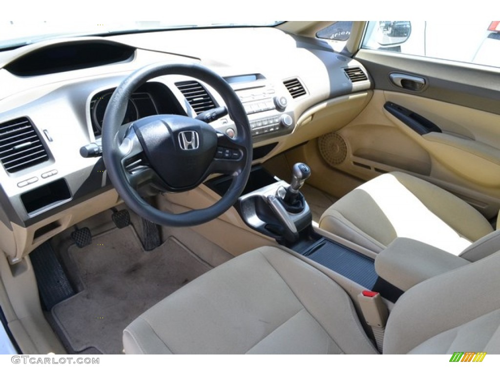 Gray Interior 2007 Honda Civic LX Sedan Photo #92827923