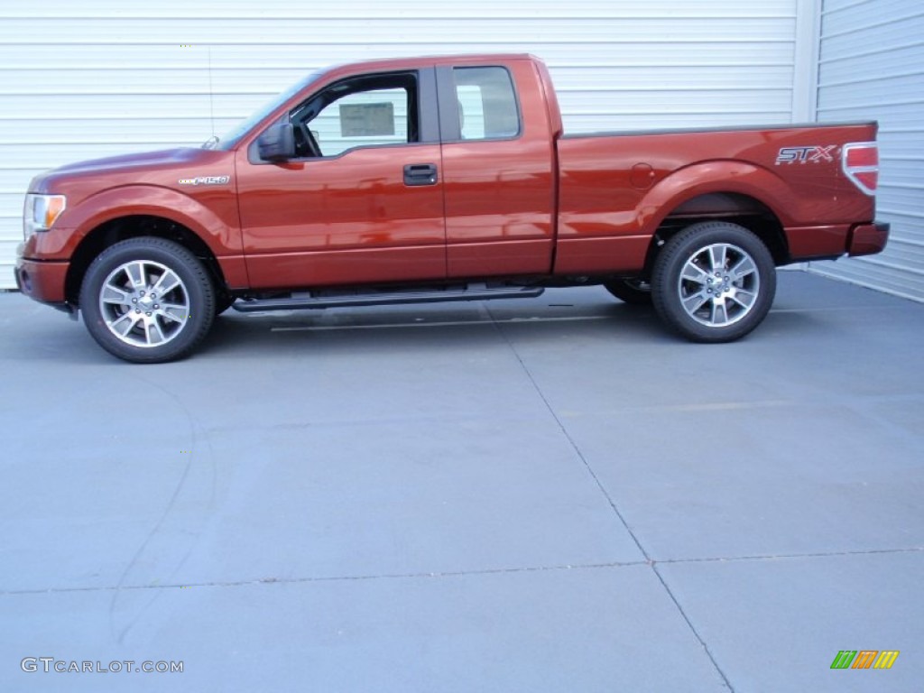 2014 F150 STX SuperCab - Sunset / Black photo #6