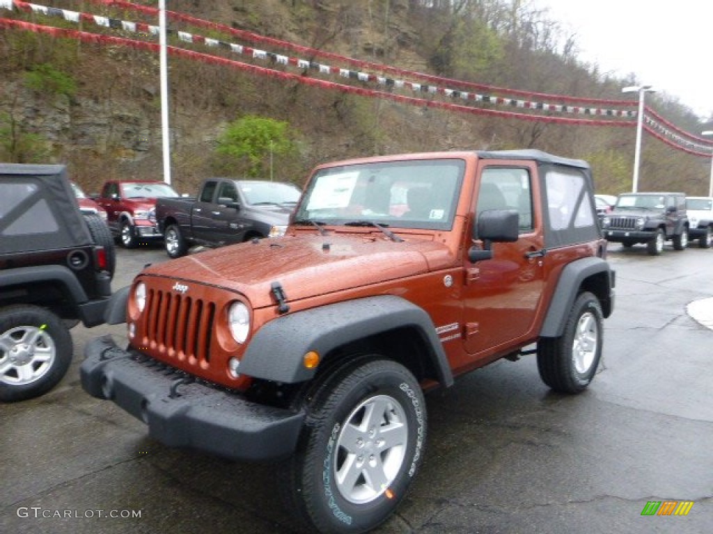 2014 Wrangler Sport 4x4 - Copperhead / Black photo #1