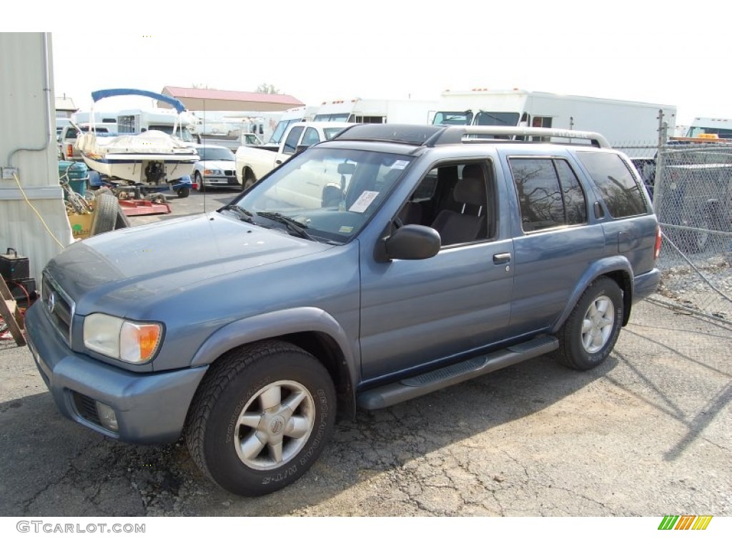2002 Pathfinder SE - Bayshore Blue Metallic / Charcoal photo #2