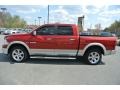 2009 Inferno Red Crystal Pearl Dodge Ram 1500 Laramie Crew Cab 4x4  photo #3