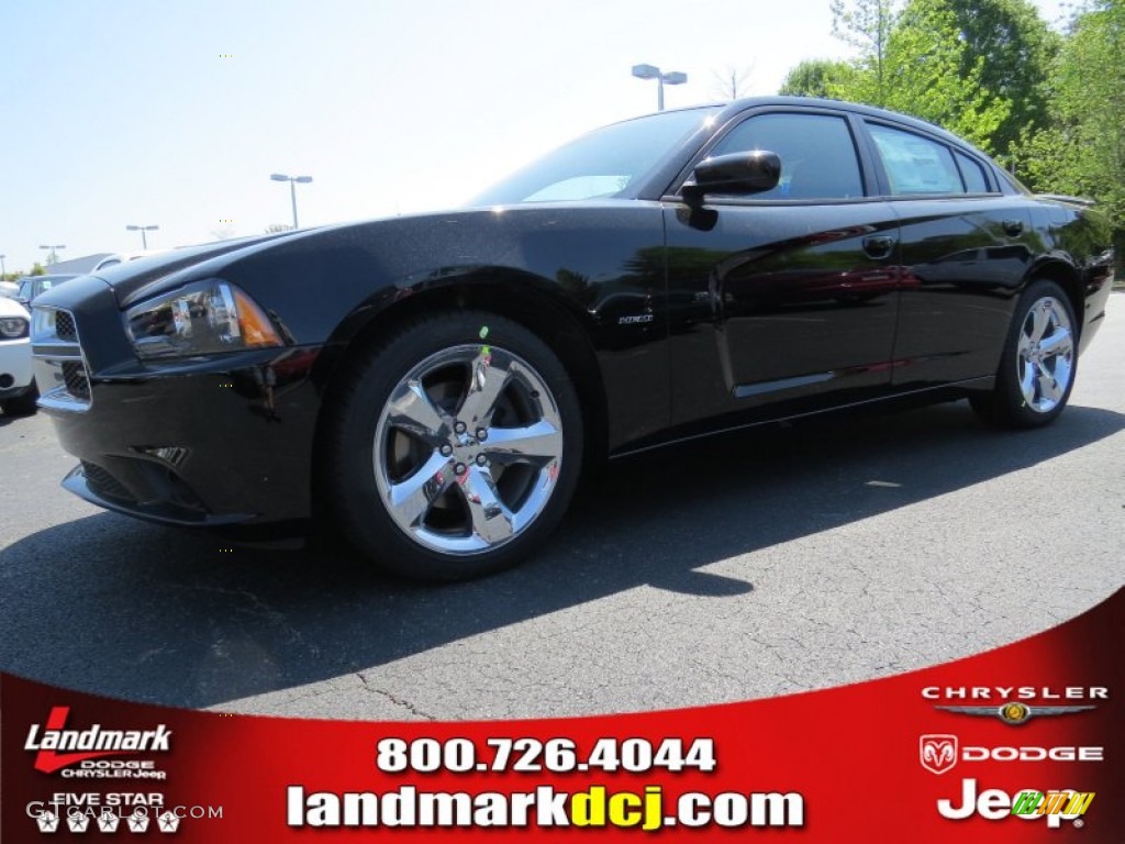 2014 Charger R/T Max - Pitch Black / Black photo #1