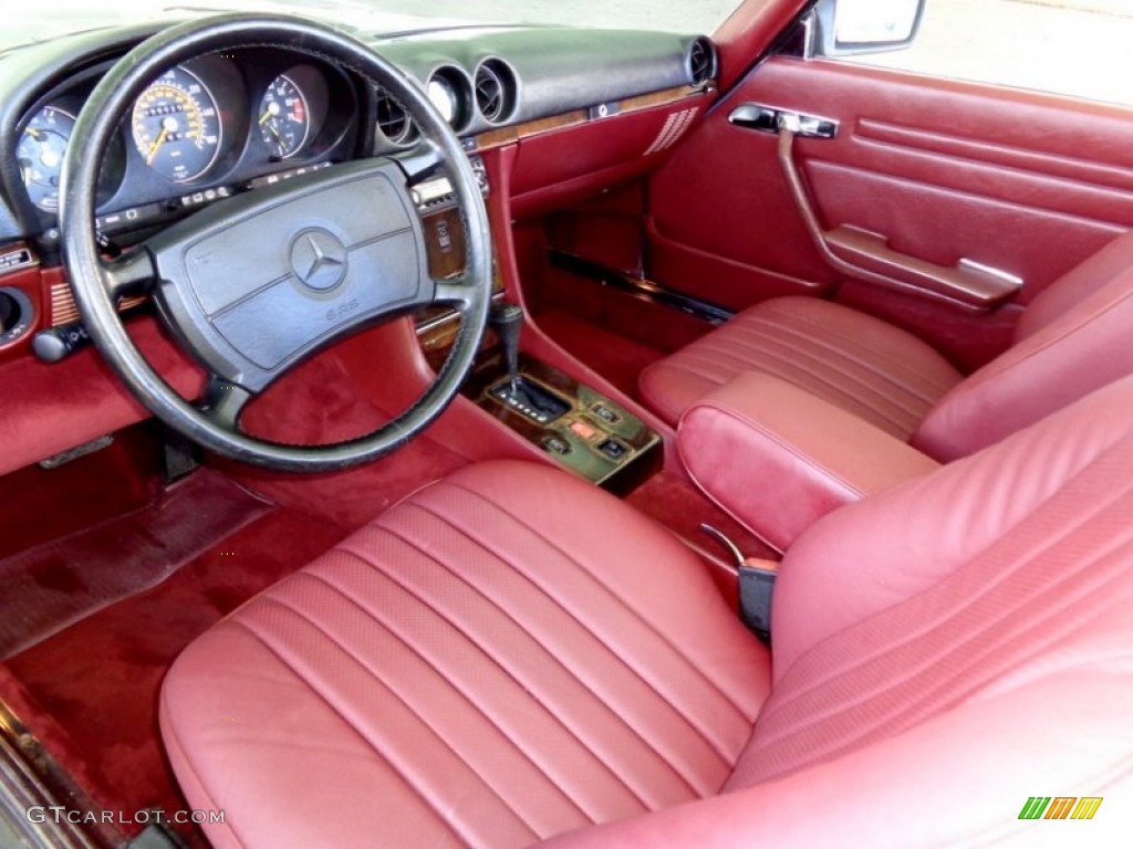 1988 SL Class 560 SL Roadster - Champagne Metallic / Red photo #40