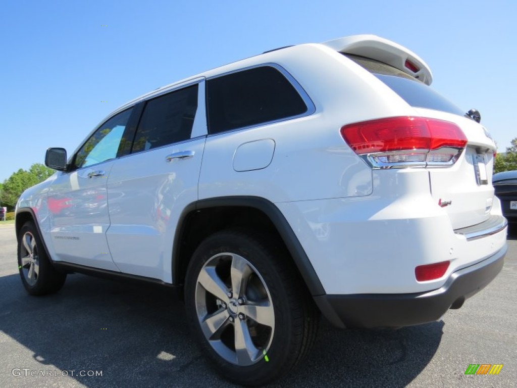 2014 Grand Cherokee Limited - Bright White / New Zealand Black/Light Frost photo #2