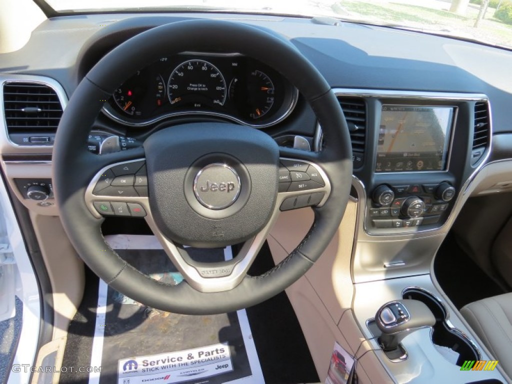 2014 Grand Cherokee Limited - Bright White / New Zealand Black/Light Frost photo #8