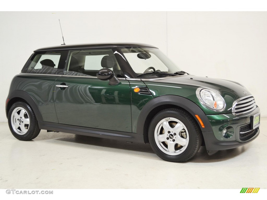 2011 Cooper Hardtop - British Racing Green II / Carbon Black photo #2