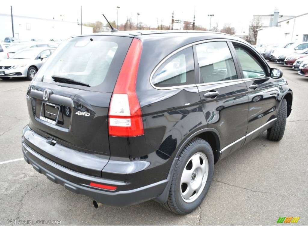 2011 CR-V LX 4WD - Crystal Black Pearl / Black photo #6