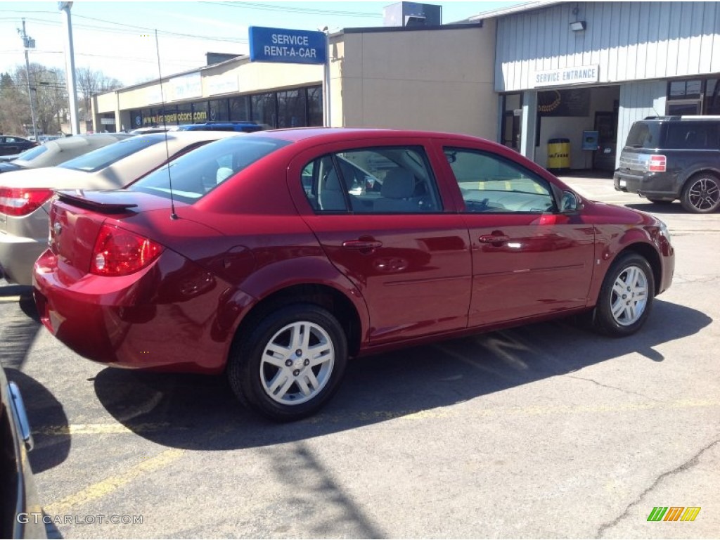 2007 Cobalt LT Sedan - Victory Red / Gray photo #4