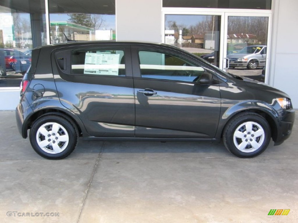 Ashen Gray Metallic 2014 Chevrolet Sonic LS Hatchback Exterior Photo #92841455